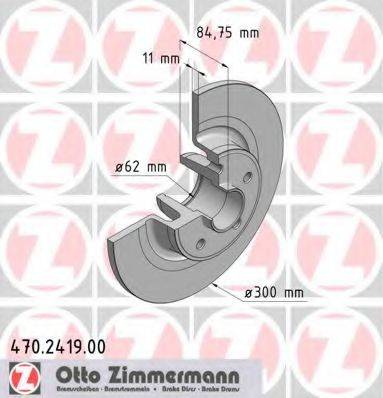 ZIMMERMANN 470241900 гальмівний диск