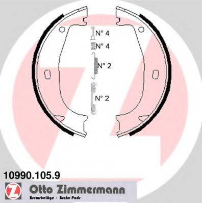 ZIMMERMANN 109901059 Комплект гальмівних колодок, стоянкова гальмівна система