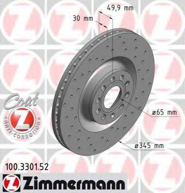 ZIMMERMANN 100330152 гальмівний диск