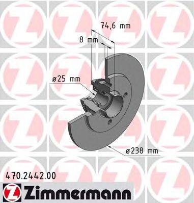 ZIMMERMANN 470244200 гальмівний диск