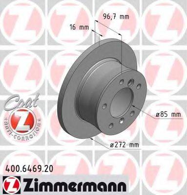 ZIMMERMANN 400646920 гальмівний диск