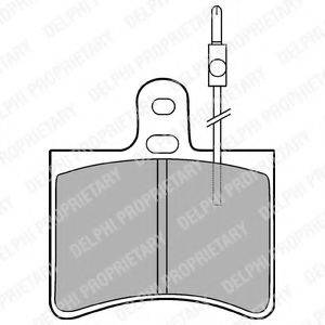 DELPHI LP113 Комплект гальмівних колодок, дискове гальмо