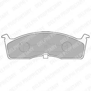 DELPHI LP1532 Комплект гальмівних колодок, дискове гальмо