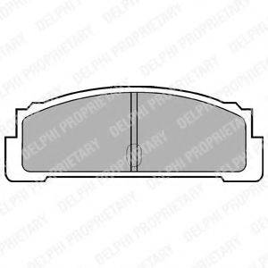 DELPHI LP29 Комплект гальмівних колодок, дискове гальмо