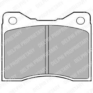 DELPHI LP60 Комплект гальмівних колодок, дискове гальмо