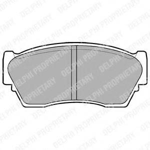 DELPHI LP804 Комплект гальмівних колодок, дискове гальмо