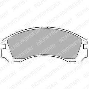 DELPHI LP871 Комплект гальмівних колодок, дискове гальмо