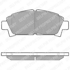 DELPHI LP940 Комплект гальмівних колодок, дискове гальмо