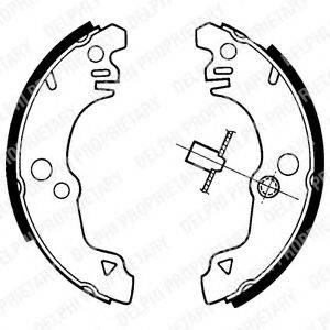 DELPHI LS1214 Комплект гальмівних колодок