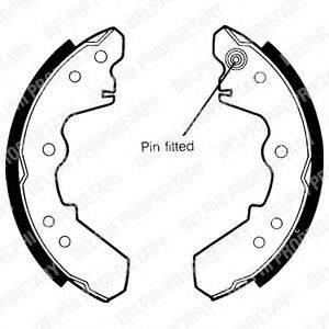 DELPHI LS1365 Комплект гальмівних колодок