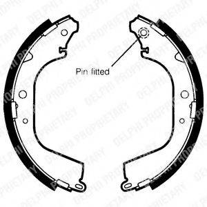 DELPHI LS1406 Комплект гальмівних колодок