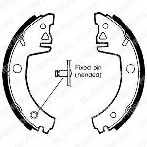 DELPHI LS1438 Комплект гальмівних колодок