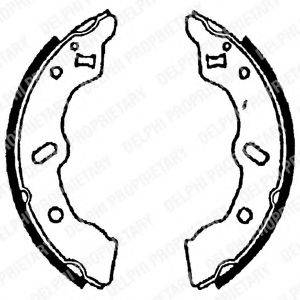 DELPHI LS1699 Комплект гальмівних колодок