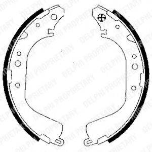 DELPHI LS1834 Комплект гальмівних колодок