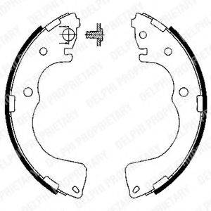 DELPHI LS1904 Комплект гальмівних колодок