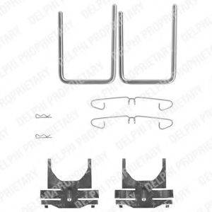 DELPHI LX0014 Комплектуючі, колодки дискового гальма