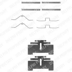 DELPHI LX0034 Комплектуючі, колодки дискового гальма