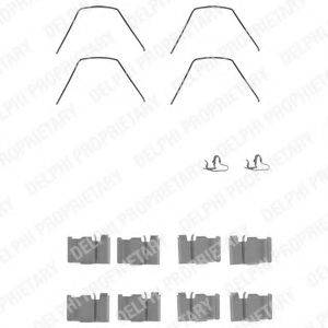 DELPHI LX0132 Комплектуючі, колодки дискового гальма