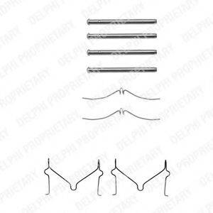 DELPHI LX0211 Комплектуючі, колодки дискового гальма