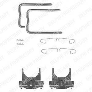 DELPHI LX0220 Комплектуючі, колодки дискового гальма