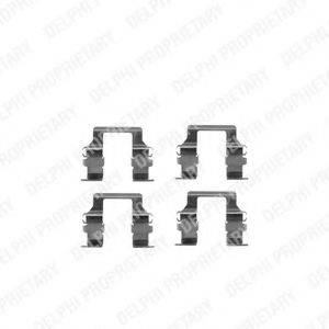 DELPHI LX0228 Комплектуючі, колодки дискового гальма