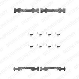 DELPHI LX0246 Комплектуючі, колодки дискового гальма