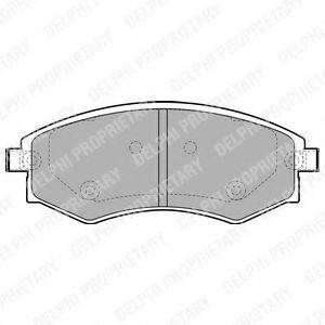 DELPHI LP1928 Комплект гальмівних колодок, дискове гальмо