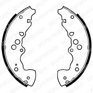 DELPHI LS1955 Комплект гальмівних колодок