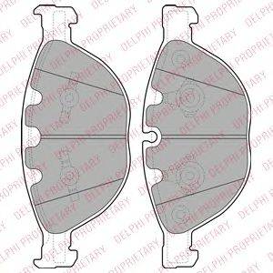 DELPHI LP2041 Комплект гальмівних колодок, дискове гальмо