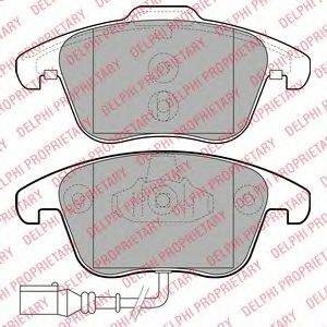 DELPHI LP2110 Комплект гальмівних колодок, дискове гальмо