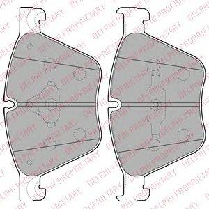 DELPHI LP2210 Комплект гальмівних колодок, дискове гальмо