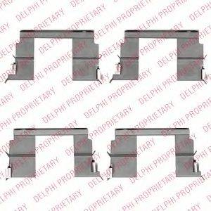 DELPHI LX0516 Комплектуючі, колодки дискового гальма