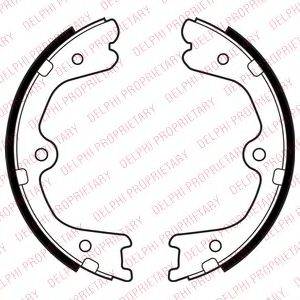 DELPHI LS2032 Комплект гальмівних колодок, стоянкова гальмівна система