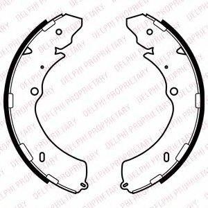 DELPHI LS2063 Комплект гальмівних колодок