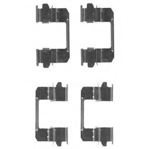 DELPHI LX0618 Комплектуючі, колодки дискового гальма