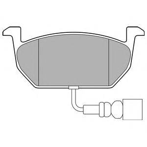 DELPHI LP3146 Комплект гальмівних колодок, дискове гальмо