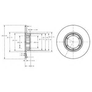 DELPHI BG2071 гальмівний диск