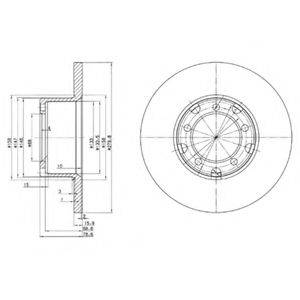 DELPHI BG2265 гальмівний диск