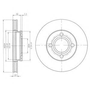 DELPHI BG2272 гальмівний диск