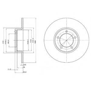 DELPHI BG2021 гальмівний диск