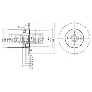 DELPHI BG2389 гальмівний диск