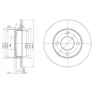 DELPHI BG2517 гальмівний диск