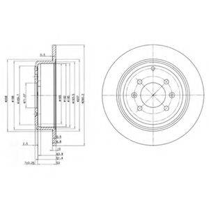 DELPHI BG2873 гальмівний диск