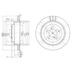 DELPHI BG3154 гальмівний диск