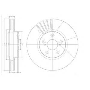 DELPHI BG3189 гальмівний диск