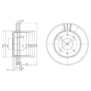 DELPHI BG3202 гальмівний диск