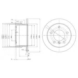 DELPHI BG3235 гальмівний диск