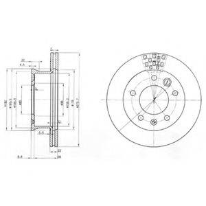 DELPHI BG3236 гальмівний диск