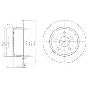 DELPHI BG3660 гальмівний диск