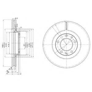 DELPHI BG3682 гальмівний диск